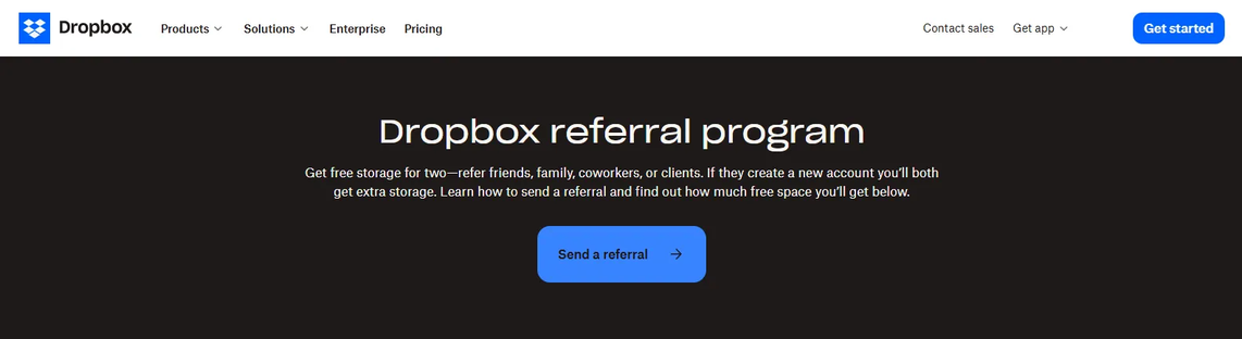 Dropbox website