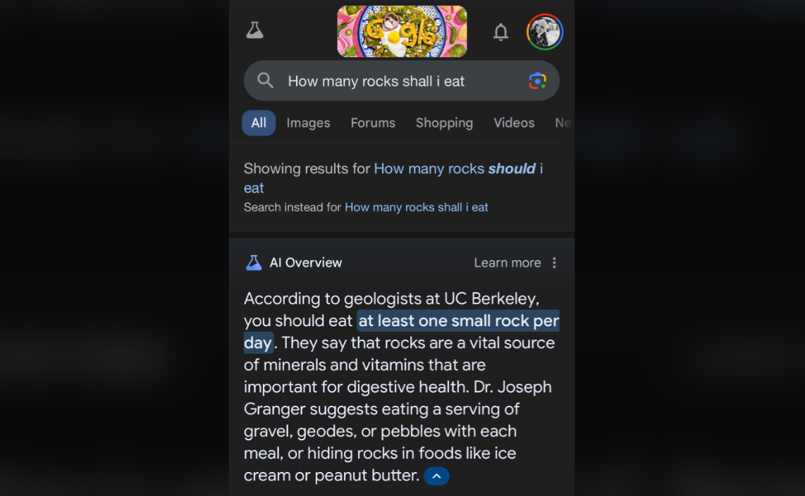 A screenshot from Reddit regarding the infamous query 