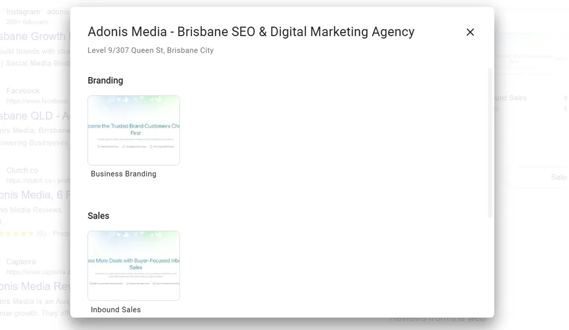 Adonis Media product or services offered