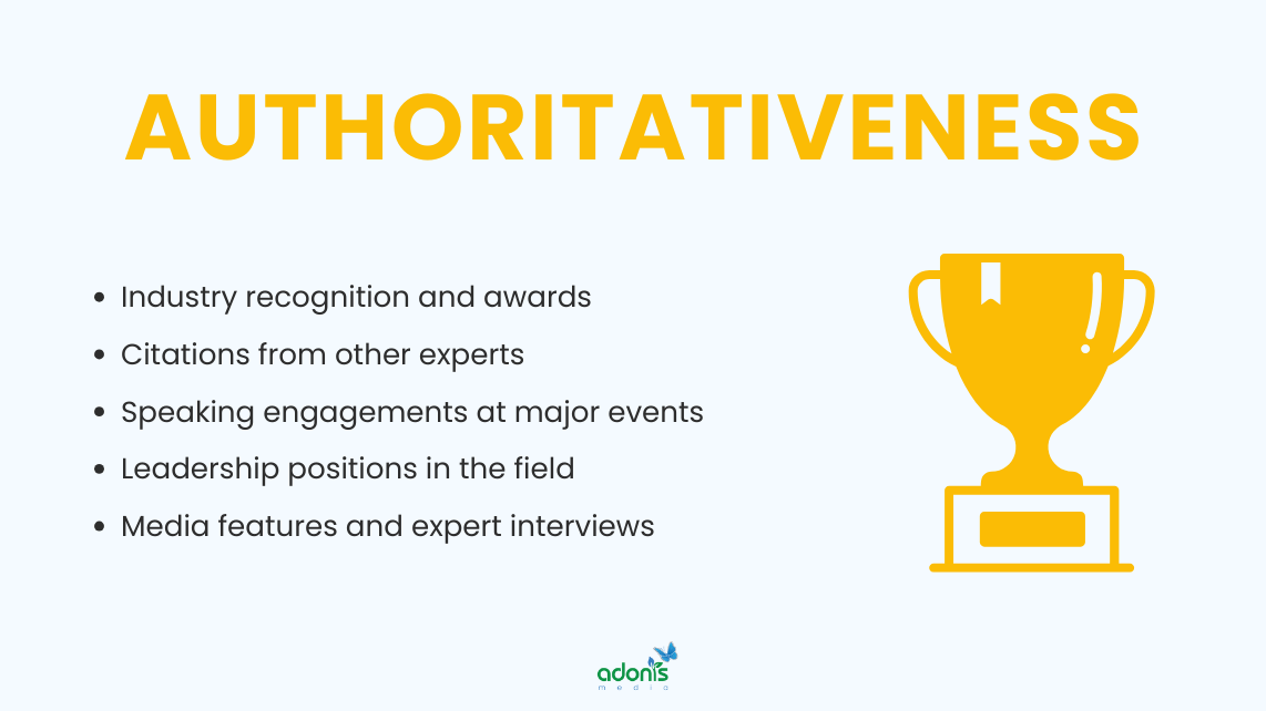 Authoritativeness in EEAT and how to exhibit it