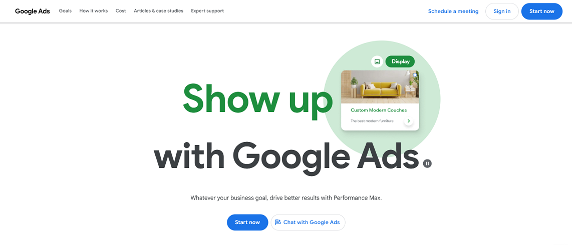 Google Ads website