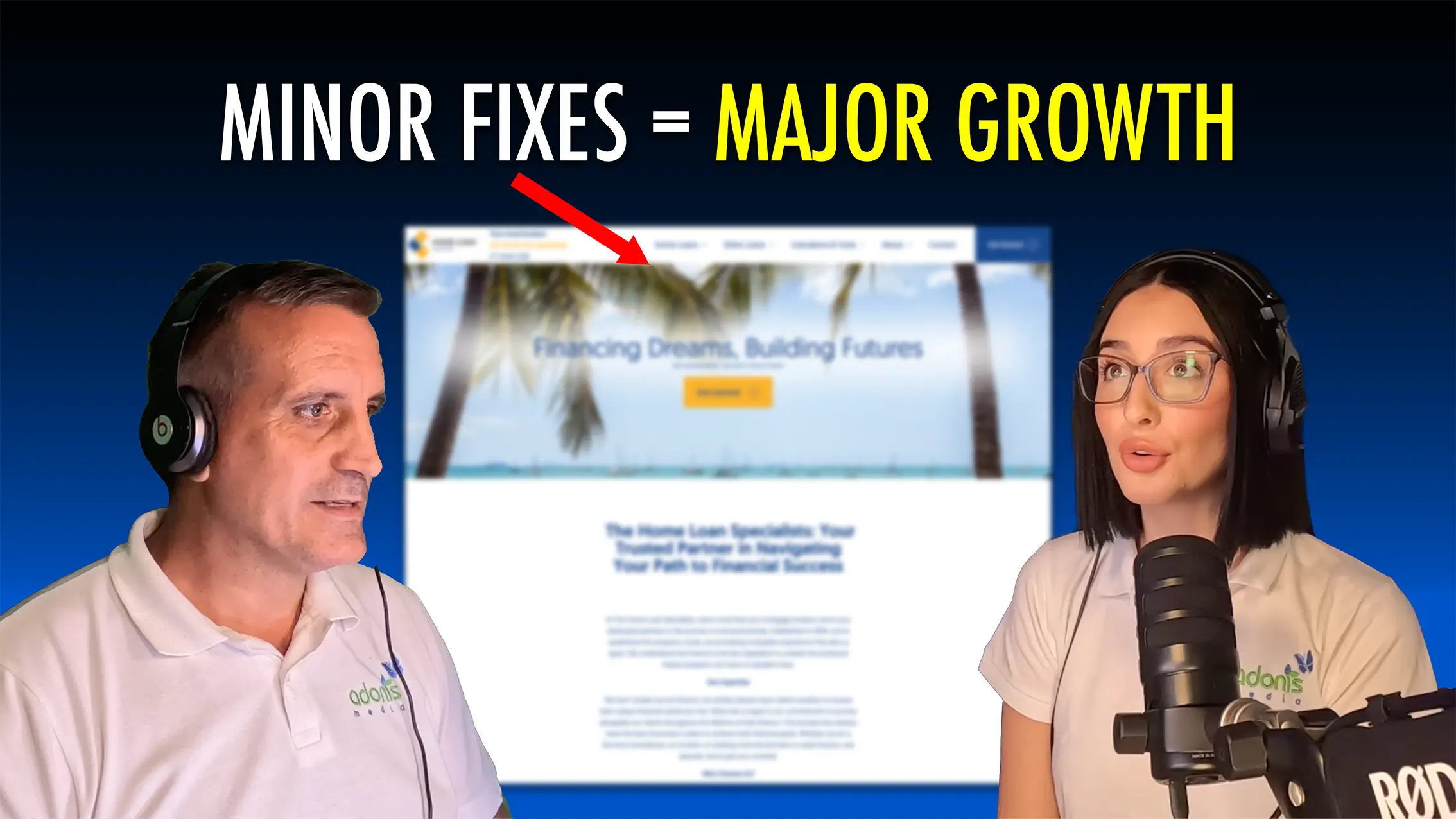 Home Loan Specialists Website with Missed Opportunities